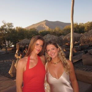 Red Linen Halter Dresses